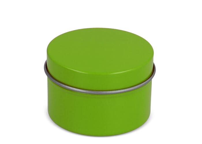 Baume à lèvres personnalisable en étui cœur ABS recyclé Vert clair